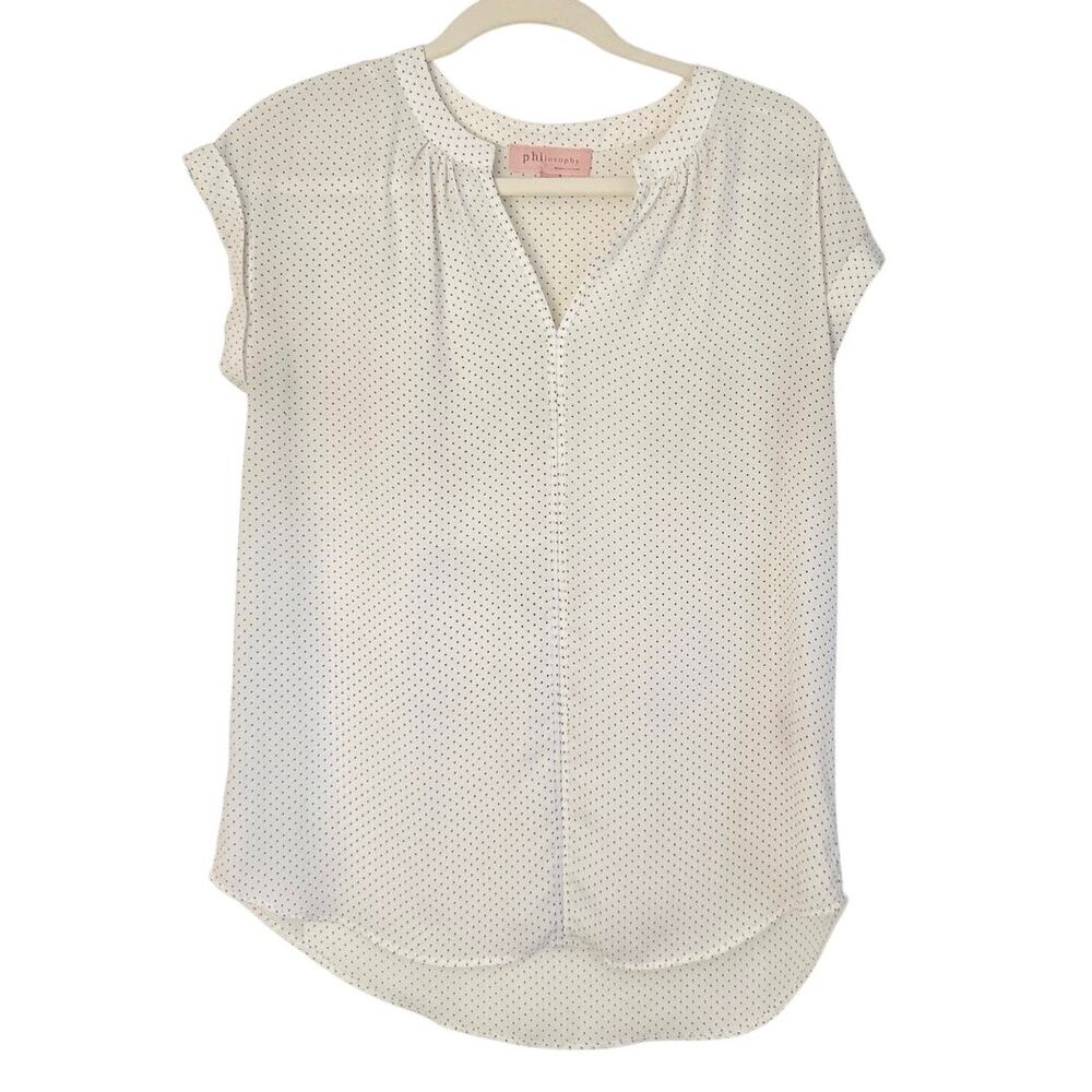 Office Siren Sheer French Girl Style Polka Dot coquette Whimsigoth Blouse XS